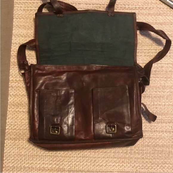 Hand made leather office bag - Picture 2 of 3